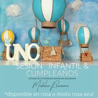 SESIÓN INFANTIL & CUMPLEAÑOS - DISPONIBLE EN AZUL, ROSA O MIXTO ROSA-AZUL. ESTUDIO DE FOTOGRAFÍA MADALINA BASARMAN